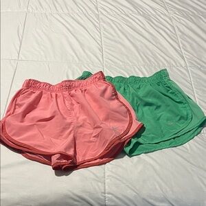 Nike Women's Tempo Running Shorts in Coral and Mint